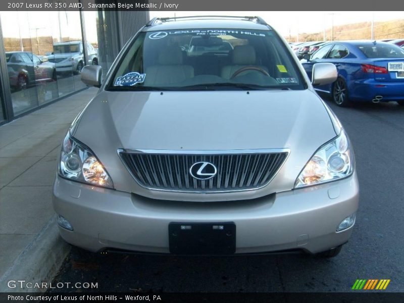 Savannah Beige Metallic / Ivory 2007 Lexus RX 350 AWD