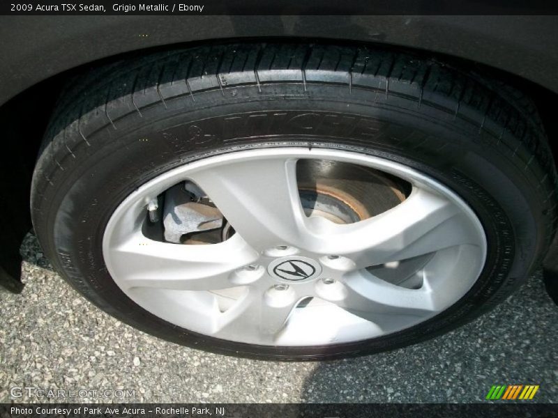Grigio Metallic / Ebony 2009 Acura TSX Sedan