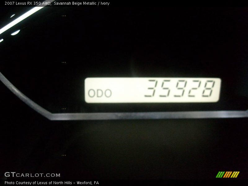 Savannah Beige Metallic / Ivory 2007 Lexus RX 350 AWD
