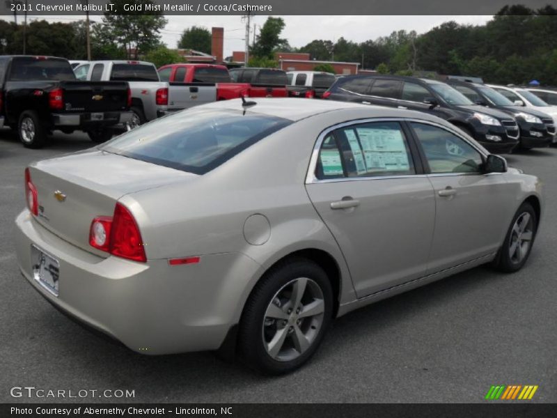 Gold Mist Metallic / Cocoa/Cashmere 2011 Chevrolet Malibu LT