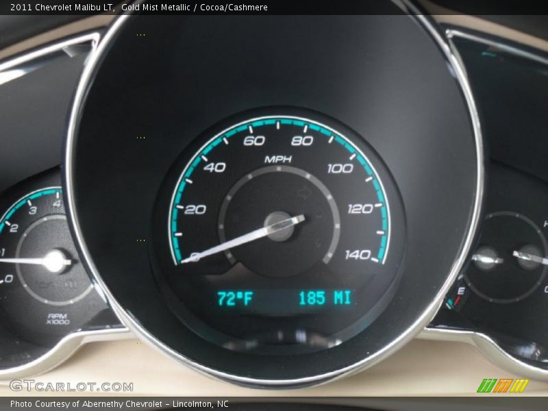 Gold Mist Metallic / Cocoa/Cashmere 2011 Chevrolet Malibu LT
