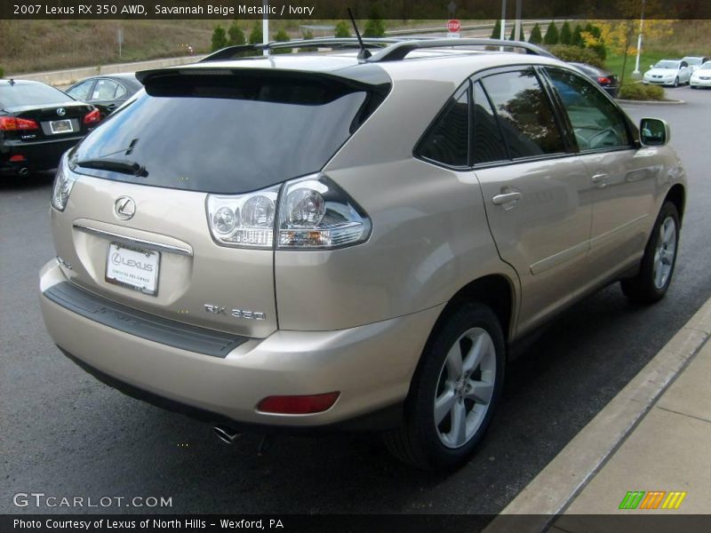Savannah Beige Metallic / Ivory 2007 Lexus RX 350 AWD