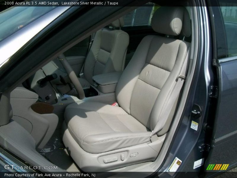Lakeshore Silver Metallic / Taupe 2008 Acura RL 3.5 AWD Sedan