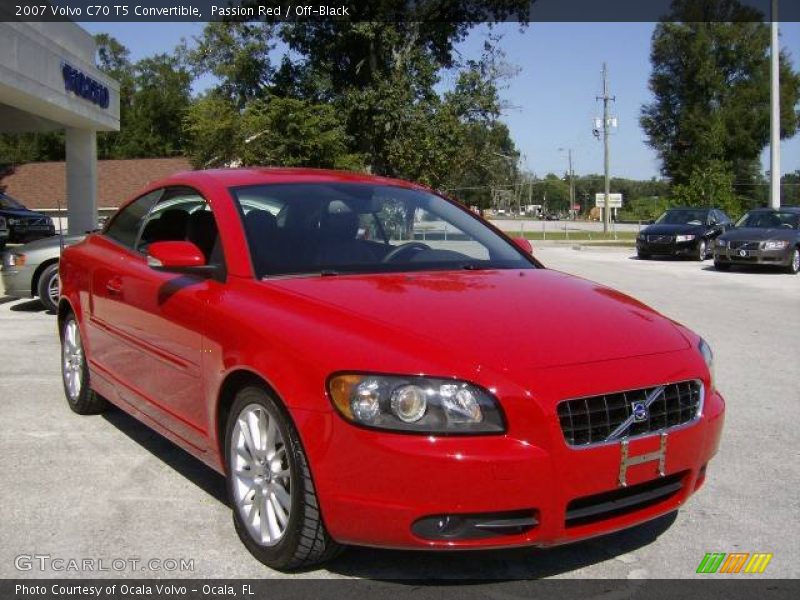 Passion Red / Off-Black 2007 Volvo C70 T5 Convertible