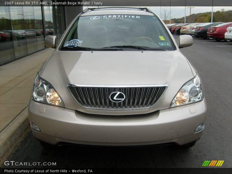 Savannah Beige Metallic / Ivory 2007 Lexus RX 350 AWD