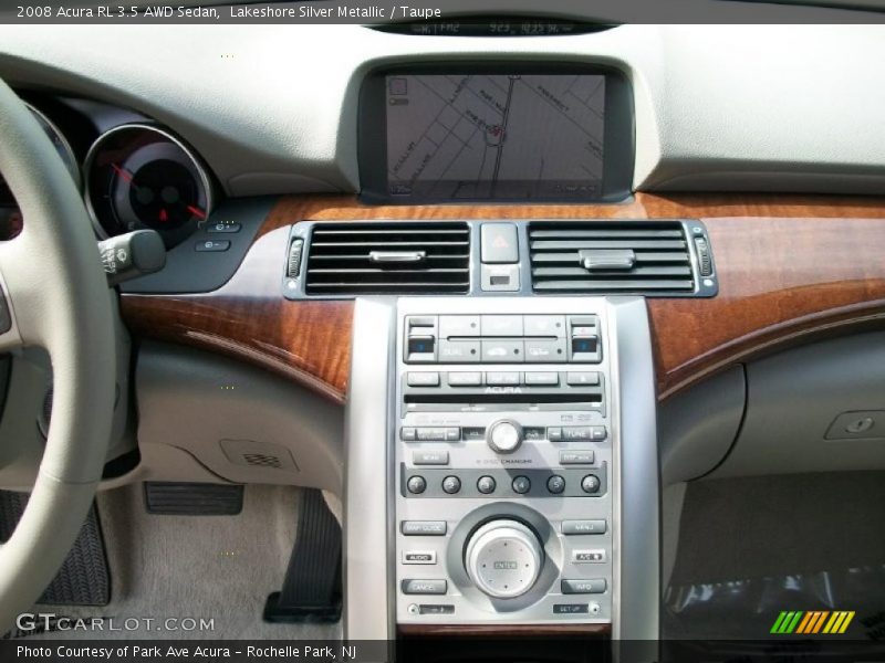 Lakeshore Silver Metallic / Taupe 2008 Acura RL 3.5 AWD Sedan