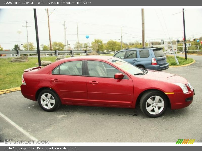 Redfire Metallic / Medium Light Stone 2008 Ford Fusion SE