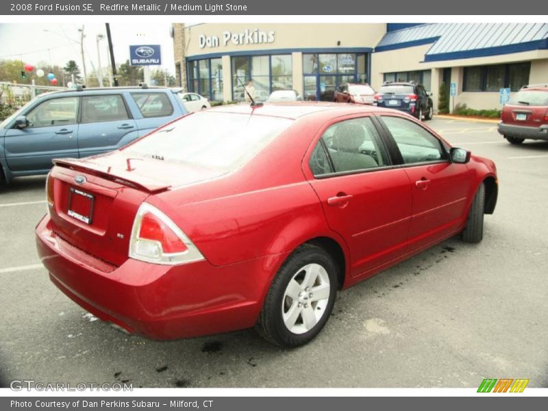 Redfire Metallic / Medium Light Stone 2008 Ford Fusion SE