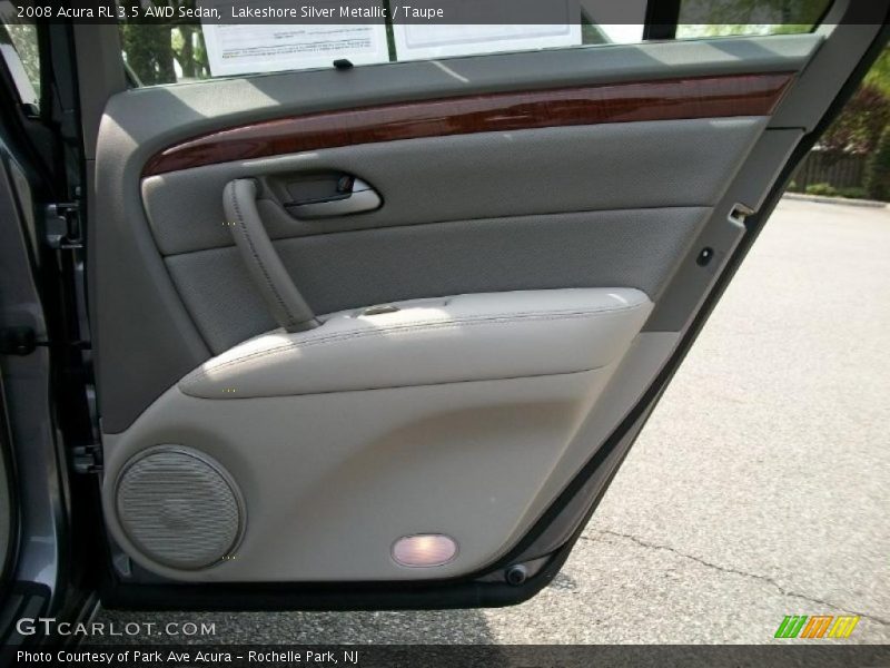 Lakeshore Silver Metallic / Taupe 2008 Acura RL 3.5 AWD Sedan