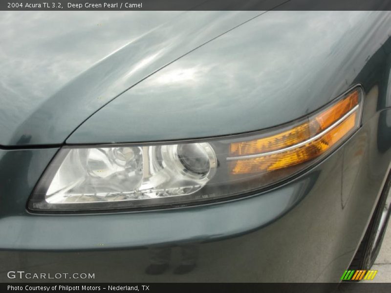 Deep Green Pearl / Camel 2004 Acura TL 3.2