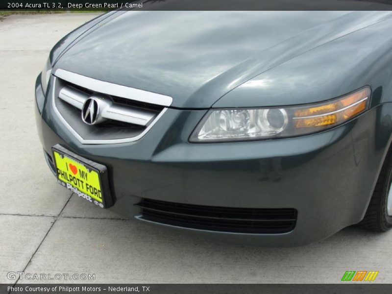 Deep Green Pearl / Camel 2004 Acura TL 3.2