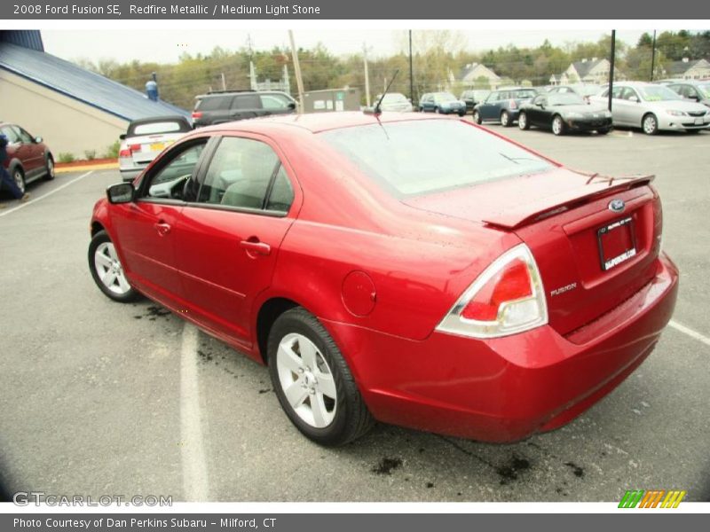 Redfire Metallic / Medium Light Stone 2008 Ford Fusion SE