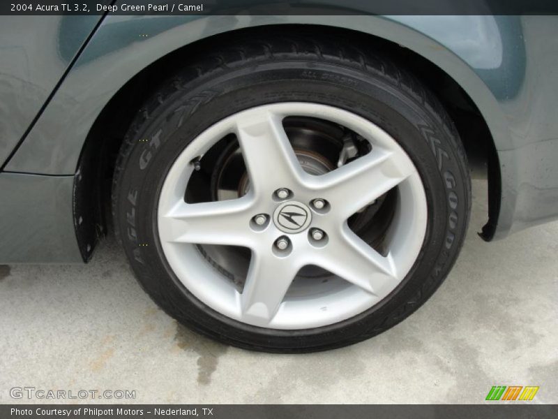 Deep Green Pearl / Camel 2004 Acura TL 3.2