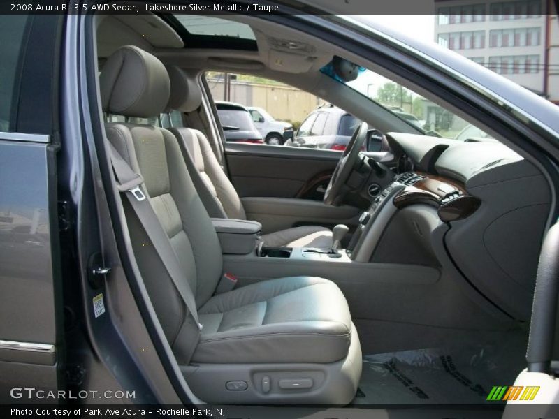 Lakeshore Silver Metallic / Taupe 2008 Acura RL 3.5 AWD Sedan