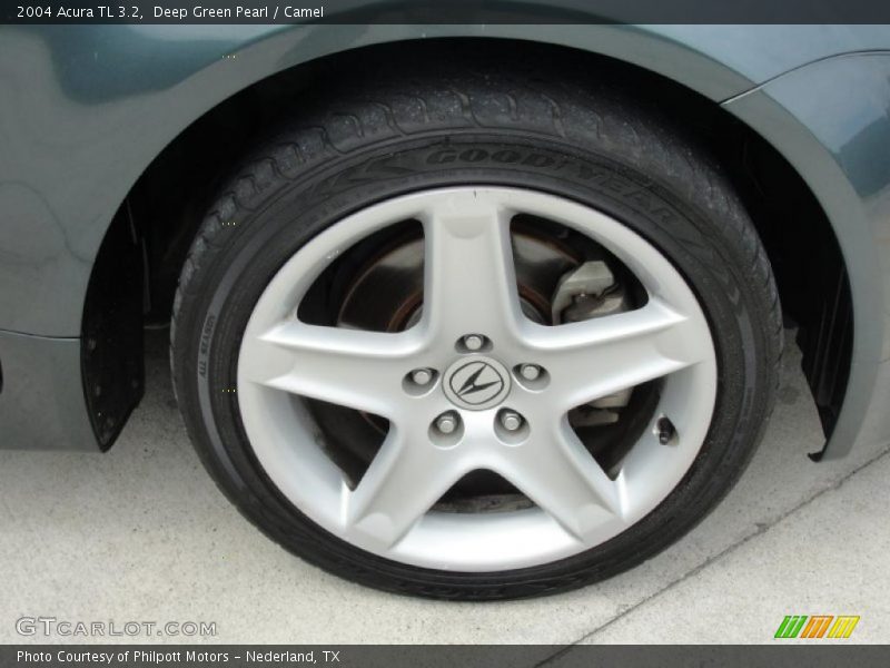 Deep Green Pearl / Camel 2004 Acura TL 3.2