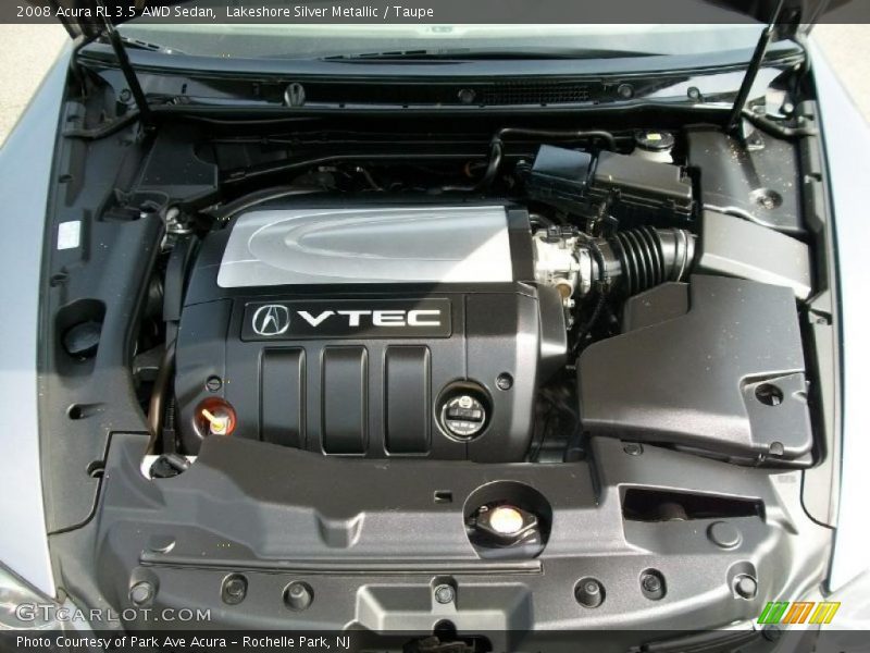 Lakeshore Silver Metallic / Taupe 2008 Acura RL 3.5 AWD Sedan