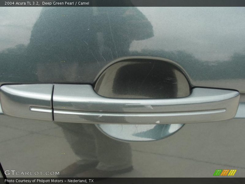 Deep Green Pearl / Camel 2004 Acura TL 3.2
