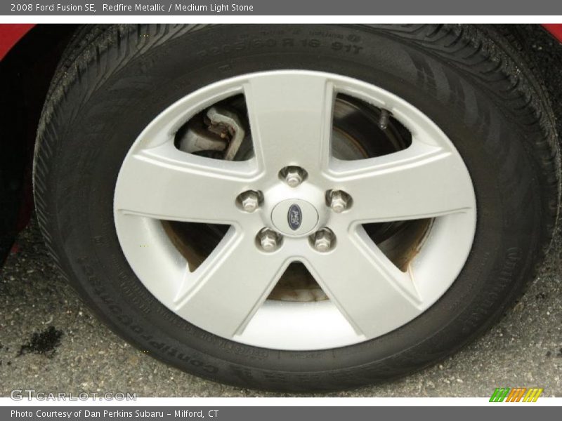 Redfire Metallic / Medium Light Stone 2008 Ford Fusion SE