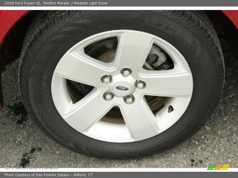 Redfire Metallic / Medium Light Stone 2008 Ford Fusion SE