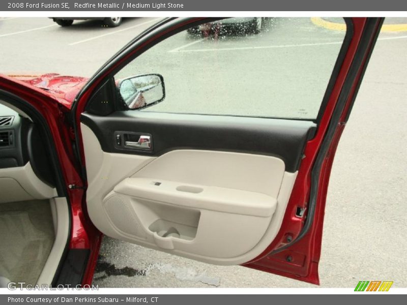 Redfire Metallic / Medium Light Stone 2008 Ford Fusion SE