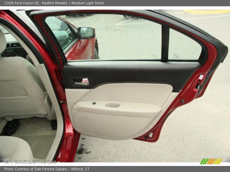 Redfire Metallic / Medium Light Stone 2008 Ford Fusion SE