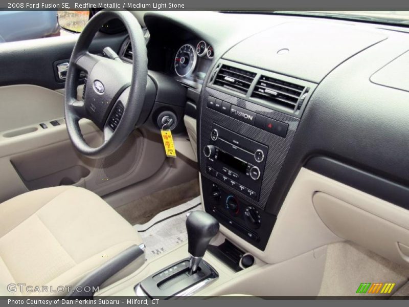 Redfire Metallic / Medium Light Stone 2008 Ford Fusion SE