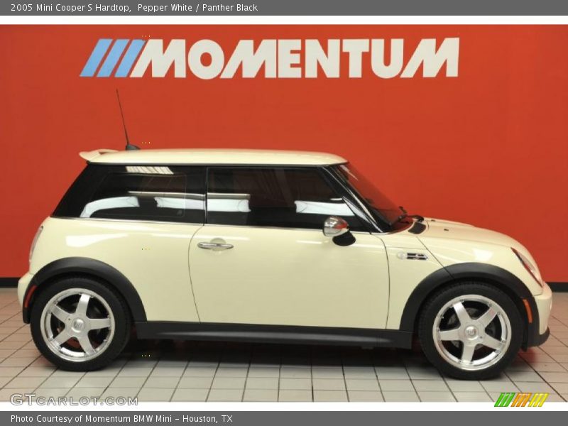 Pepper White / Panther Black 2005 Mini Cooper S Hardtop