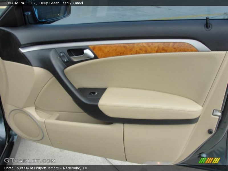 Deep Green Pearl / Camel 2004 Acura TL 3.2