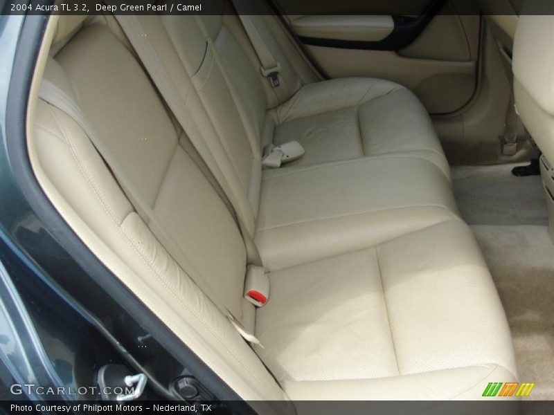 Deep Green Pearl / Camel 2004 Acura TL 3.2