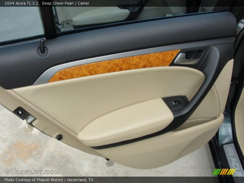 Deep Green Pearl / Camel 2004 Acura TL 3.2