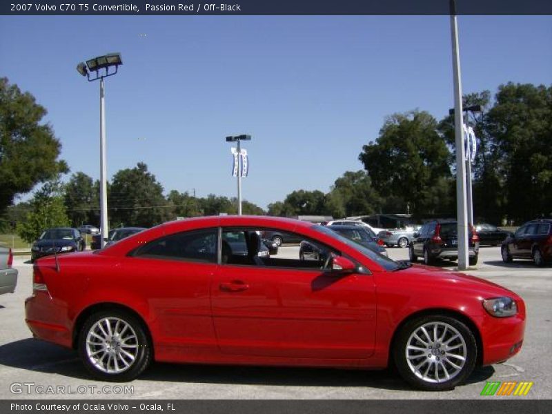 Passion Red / Off-Black 2007 Volvo C70 T5 Convertible
