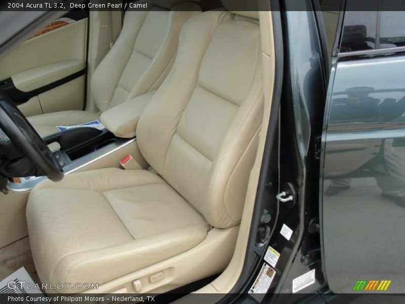Deep Green Pearl / Camel 2004 Acura TL 3.2