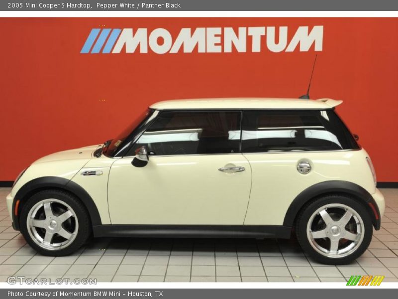 Pepper White / Panther Black 2005 Mini Cooper S Hardtop