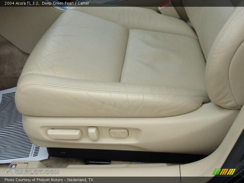 Deep Green Pearl / Camel 2004 Acura TL 3.2