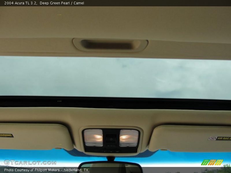 Deep Green Pearl / Camel 2004 Acura TL 3.2
