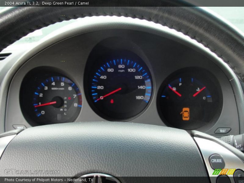 Deep Green Pearl / Camel 2004 Acura TL 3.2