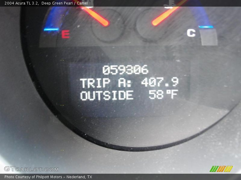 Deep Green Pearl / Camel 2004 Acura TL 3.2