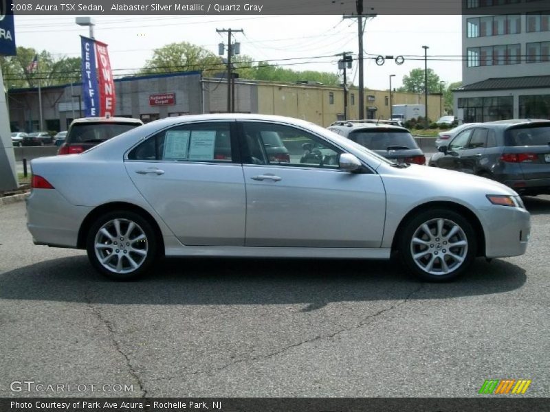 Alabaster Silver Metallic / Quartz Gray 2008 Acura TSX Sedan