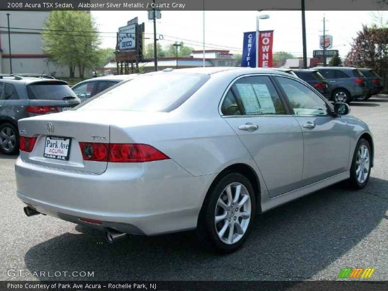 Alabaster Silver Metallic / Quartz Gray 2008 Acura TSX Sedan