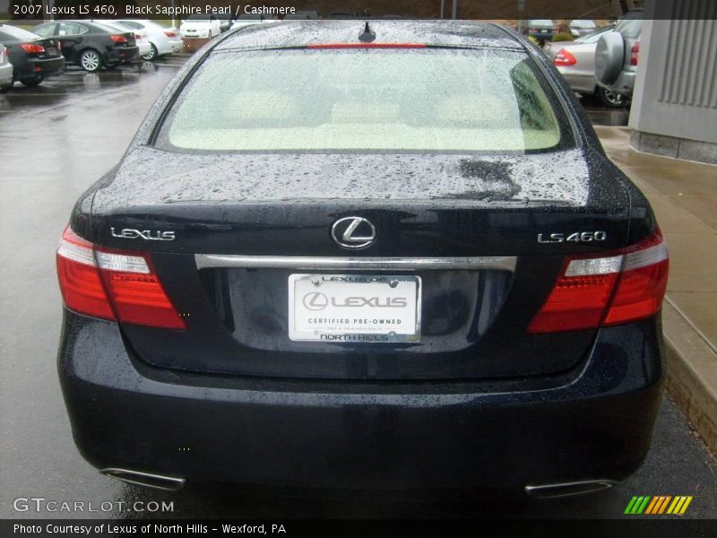Black Sapphire Pearl / Cashmere 2007 Lexus LS 460