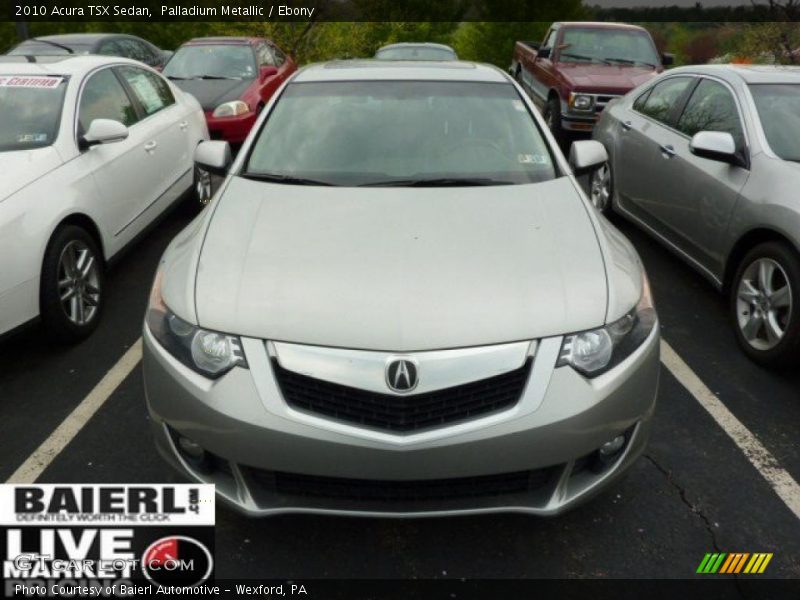 Palladium Metallic / Ebony 2010 Acura TSX Sedan