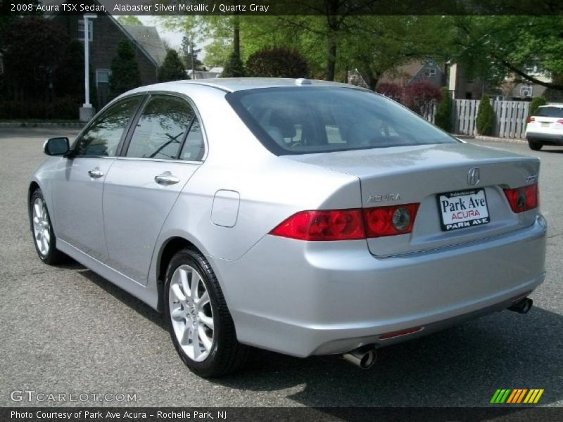 Alabaster Silver Metallic / Quartz Gray 2008 Acura TSX Sedan
