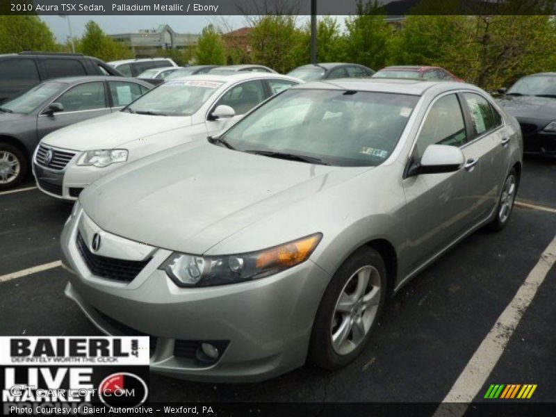 Palladium Metallic / Ebony 2010 Acura TSX Sedan