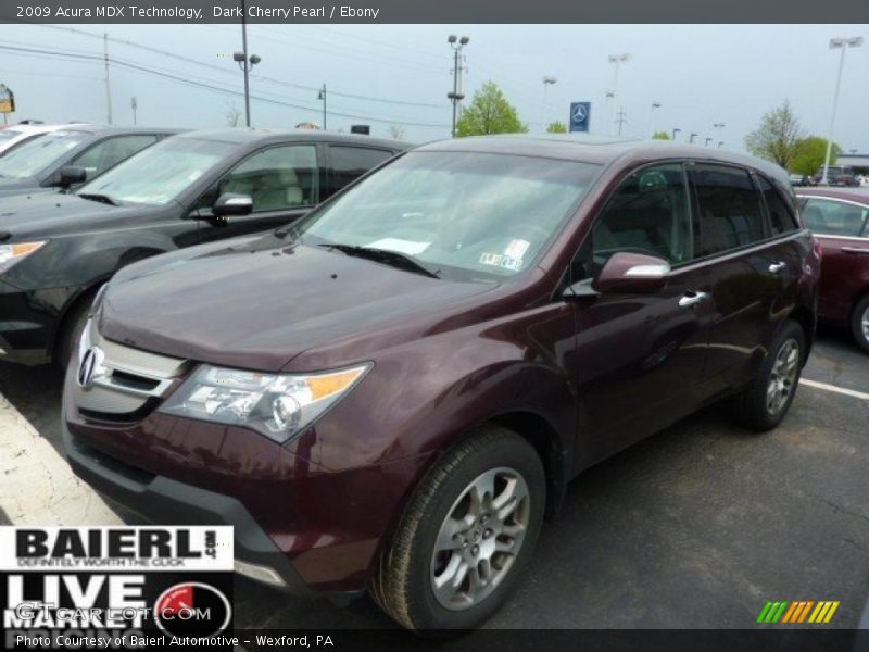 Dark Cherry Pearl / Ebony 2009 Acura MDX Technology