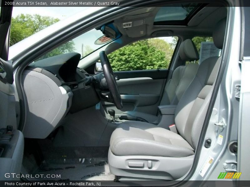 Alabaster Silver Metallic / Quartz Gray 2008 Acura TSX Sedan