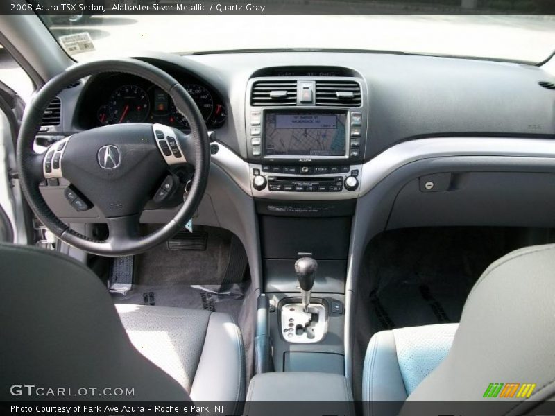 Alabaster Silver Metallic / Quartz Gray 2008 Acura TSX Sedan