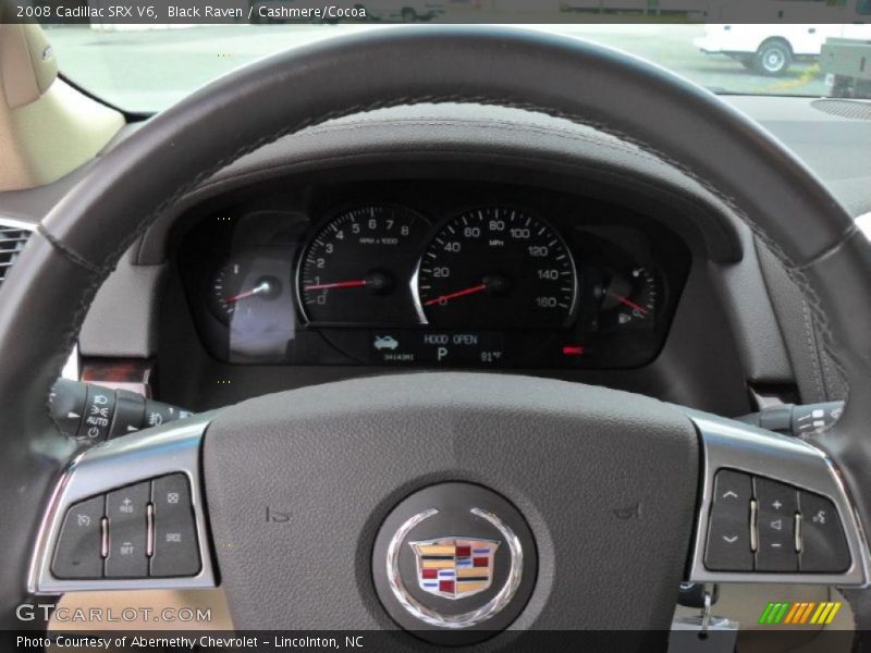 Black Raven / Cashmere/Cocoa 2008 Cadillac SRX V6