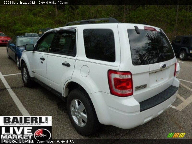 Oxford White / Camel 2008 Ford Escape XLT