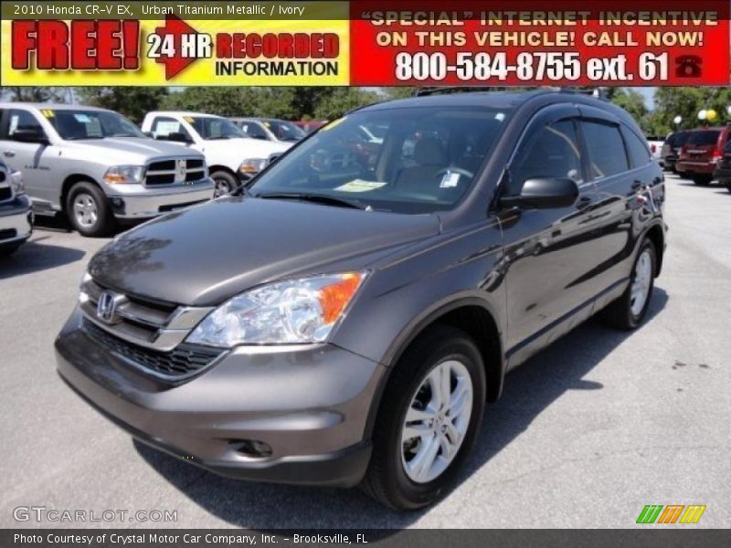 Urban Titanium Metallic / Ivory 2010 Honda CR-V EX