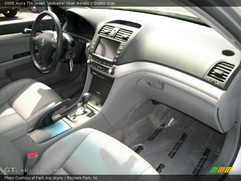 Alabaster Silver Metallic / Quartz Gray 2008 Acura TSX Sedan